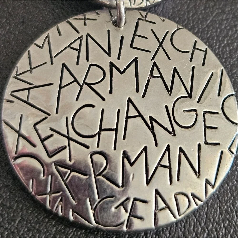 Armani Exchange vintage silvertone